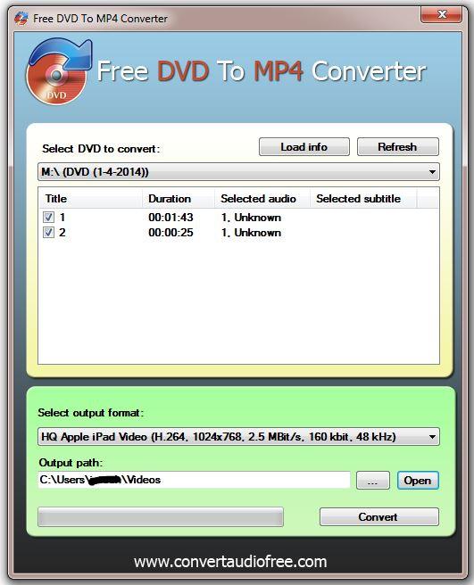 convert mp4 files to dvd folder free